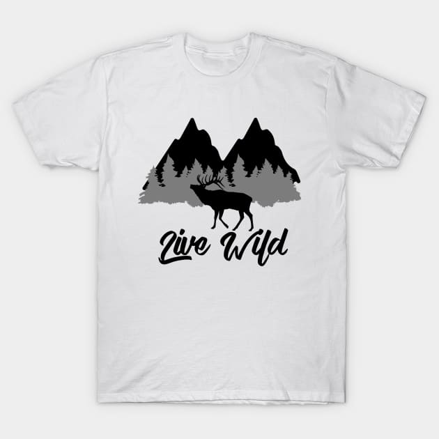 Bugling Bull Elk T-Shirt by WildOutdoors